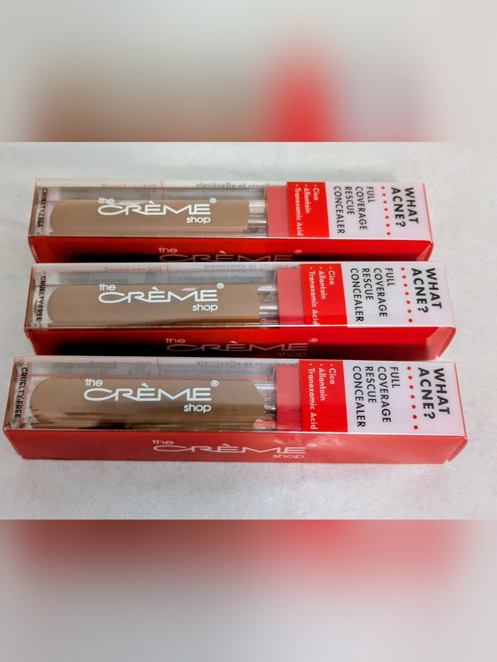 🎇🎆The Creme Shop What Acne? Full Coverage Rescue Concealer - Cream Shade #40